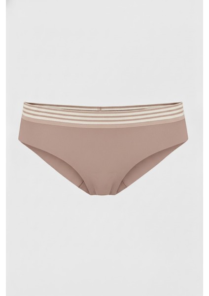 Koyu Kahve Barbara Dikişsiz Normal Bel Külot