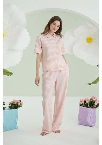 Pembe Çizgili Pijama Takım fiyatları