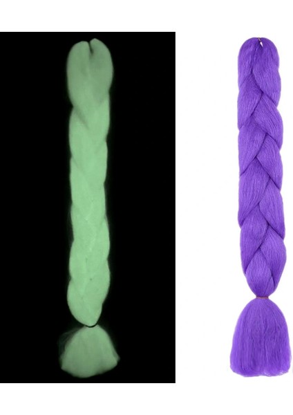 Fosforlu Neon Örgülük Saç Esperer 100 Gr. - Mor