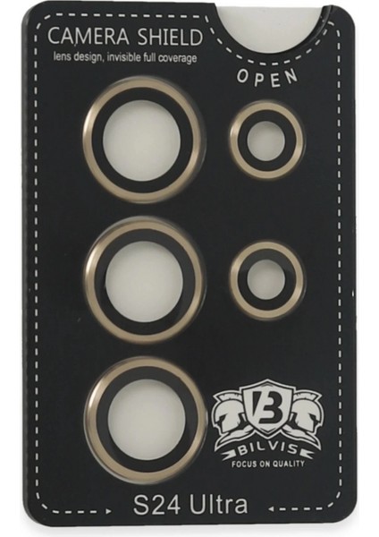 Samsung Galaxy S24 Ultra Bilvis Titan Kamera Lens - Gold fiyatları