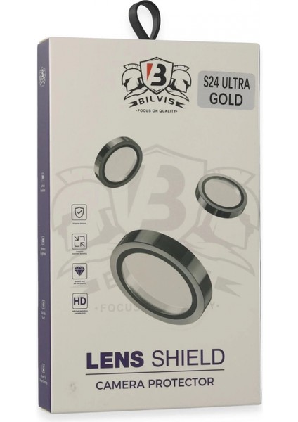 Samsung Galaxy S24 Ultra Bilvis Titan Kamera Lens - Gold modelleri