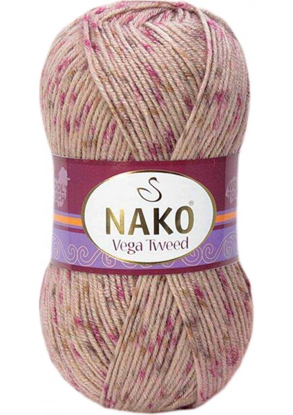 5 Adet Vega Tweed Premium Akrilik El Örgü İpi Yünü No: 31758 indirimleri