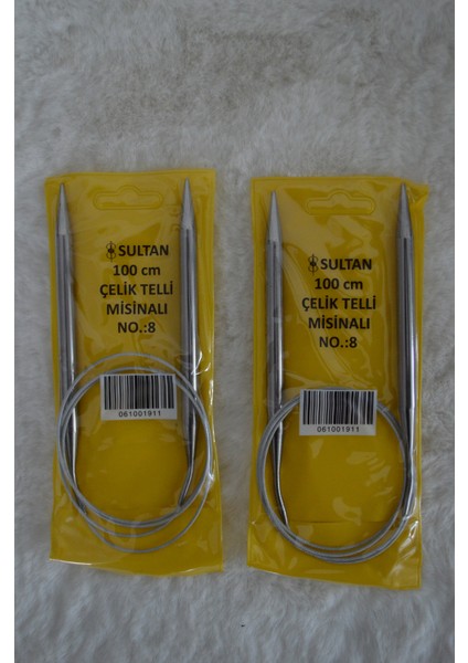 Çelik Telli Misinalı Şiş – 100CM – 8no 2 Adet