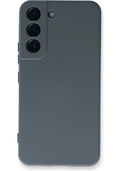 Samsung Galaxy S22 Plus Kılıf Nano Içi Kadife Silikon - Gri