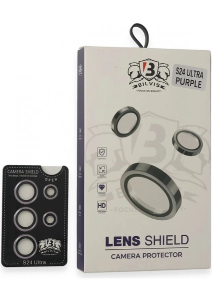 Samsung Galaxy S24 Ultra Bilvis Titan Kamera Lens - Derin Mor