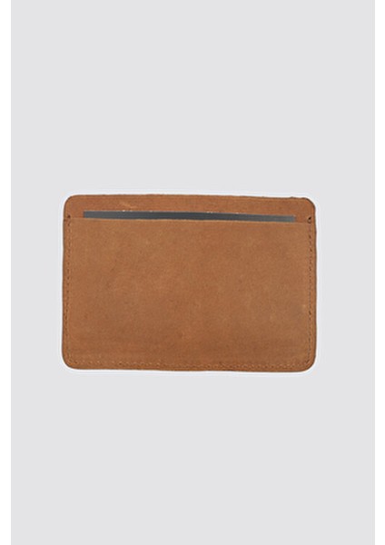 Taba Deri Cüzdan Kartlık Bölmeli Ergonomik Tasarım ile Günlük Kullanım İçin Uygun