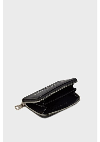 Cüzdan Kartlık Bölmeli Minimalist Stil Kadınlar İçin Siyah