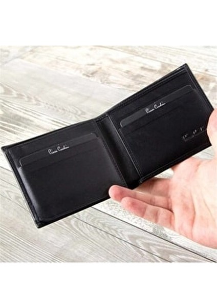 Siyah Deri Erkek Cüzdan Şık Tasarım 6 Kart Bölmeli 2361Ş
