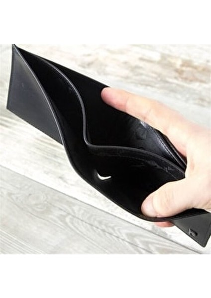 Siyah Deri Erkek Cüzdan Şık Tasarım 6 Kart Bölmeli 2361Ş