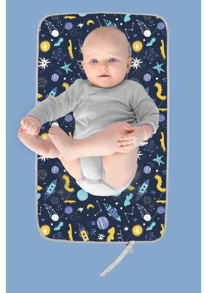 Anne Bebek Bakım Örtüsü Alez Yenidoğan Alt Açma Değiştirme Space Organizer Pedi Minderi Çift Taraflı