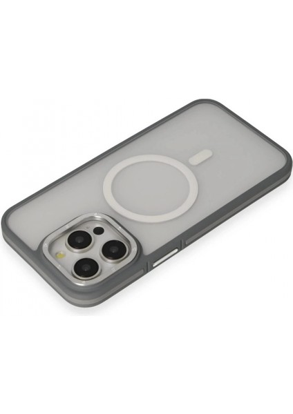 iPhone 14 Pro Max Kılıf Rocky Magsafe Kapak - Gümüş modelleri