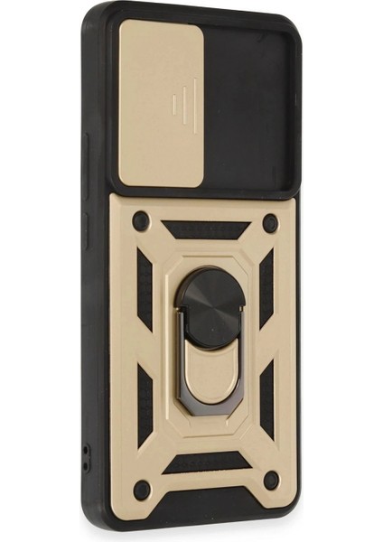 Xiaomi Mi 12T Pro Kılıf Pars Lens Yüzüklü Silikon - Gold fiyatları