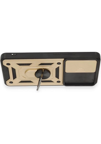 Xiaomi Mi 12T Pro Kılıf Pars Lens Yüzüklü Silikon - Gold modelleri