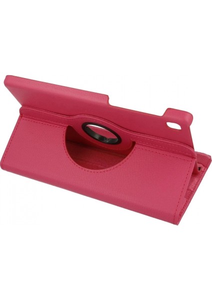 Samsung Galaxy T220 Tab A7 Lite 8.7 Kılıf 360 Tablet Deri Kılıf - Pembe