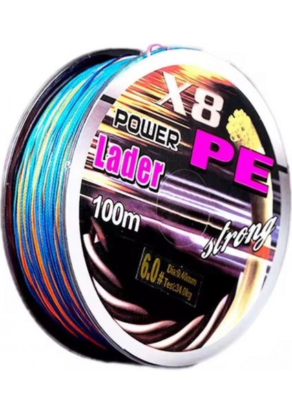 Misina 100mt Polıetılen 8 Örgülü 6.0 İp