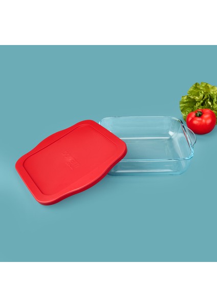 Paşabahçe 59034T00 Kapaklı Kare Borcam - 25x22 cm indirimleri