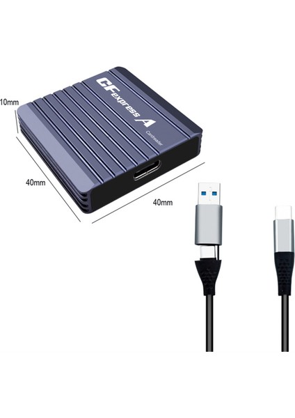 Cfexpress Tip A Kart Okuyucu Cf Express Kart Okuyucu Tip A Adaptörü Usb3.2 Gen2 10G Taşınabilir Cfexpress Okuyucu (Yurt Dışından)