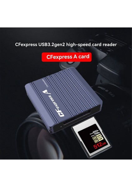 Cfexpress Tip A Kart Okuyucu Cf Express Kart Okuyucu Tip A Adaptörü Usb3.2 Gen2 10G Taşınabilir Cfexpress Okuyucu (Yurt Dışından) fırsatları