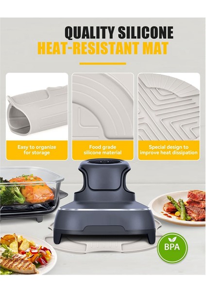Ninja Crispi Cam Fritöz FN101 Için Silikon Isıya Dayanıklı Matlar Yeniden Kullanılabilir Yangına Dayanıklı Isıya Dayanıklı Sıcak Altlıklar (Yurt Dışından) fiyatları