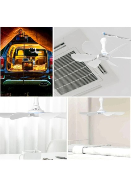 Sessiz 6 Yaprak USB ile Çalışan Tavan Gölgelik Vantilatörü Uzaktan Kumandalı Zamanlama 4 Hızlı Asılı Vantilatör Kamp Yatağı Yatakhanesi Için (Yurt Dışından) fırsatları