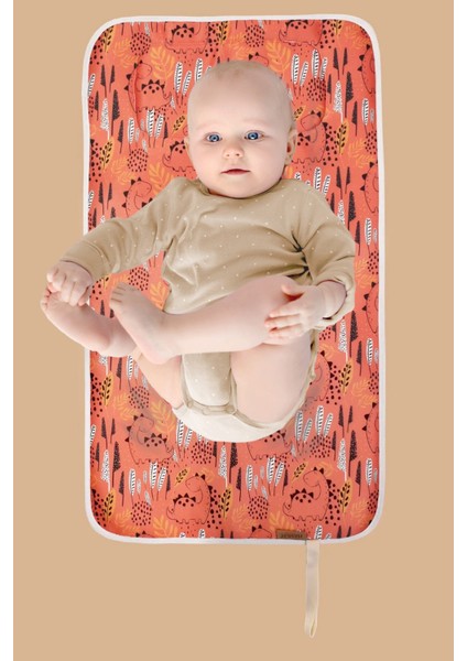 Anne Bebek Bakım Örtüsü Yenidoğan Alt Açma Değiştirme Bonatitan Organizer Pedi Minderi Çift Taraflı