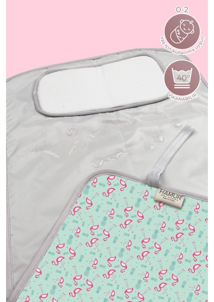 Anne Bebek Bakım Örtüsü Alez Yenidoğan Alt Açma Değiştirme Flamingo Organizer Ped Minder ÇiftTaraflı modelleri