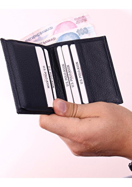 Deri Cüzdan 100 Hakiki Deri 9 Kart Bölmeli Şık Tasarım