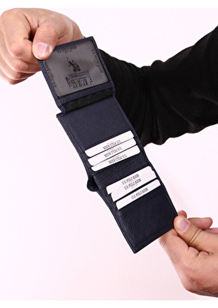 Deri Cüzdan 100 Hakiki Deri 9 Kart Bölmeli Şık Tasarım