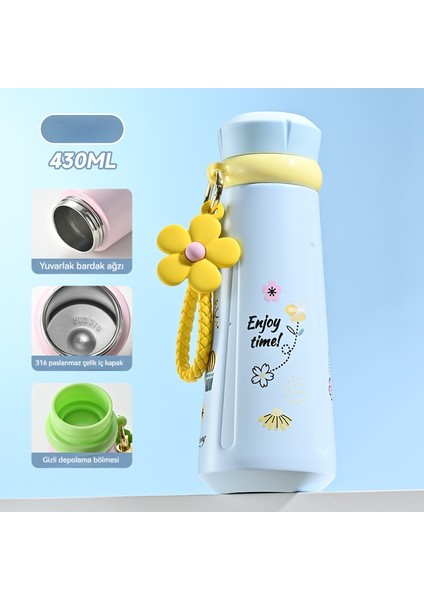 Yeni Termos Bardak Karikatür Çocuk Eğlence 316 Paslanmaz Çelik Halatlı Taşınabilir Öğrenci Su Isıtıcısı Halatlı (Yurt Dışından)