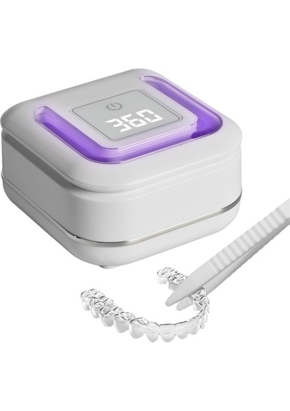 Dijital Zamanlayıcılı Ultrasonik Retansiyon Temizleme Makinesi, Görüntüleme Portlu Uv Diş Temizleme Podu, 180 ml Abd Fişi (Yurt Dışından)