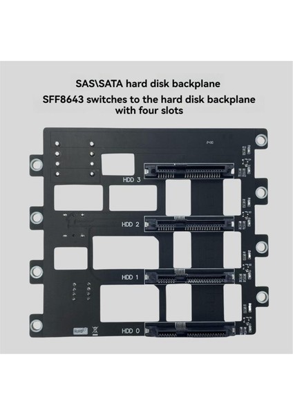 Nas Depolama Sunucusu Için Sas/sata Sabit Disk Arka Paneli 6 Gbps SFF8643 - 4 Bölmeli HDD SSD Adaptörü Büyük 4d Güç Kaynağı (Yurt Dışından) fırsatları