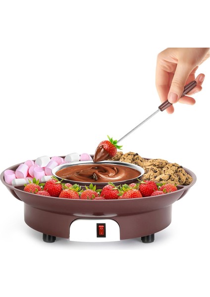 10OZ Mını Elektrikli Çikolata Eritme Potu Çikolata Fondü Çeşmesi Isıtıcı Makinesi Sütlü Çikolatalar Peynir Tereyağı (Ab) (Yurt Dışından)