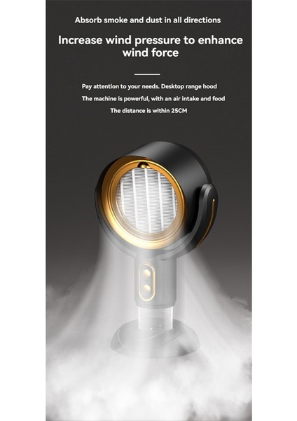 Taşınabilir Davlumbaz Masaüstü Davlumbaz Filtre Pamuklu USB Güç Kaynaklı Taşınabilir Mutfak Davlumbazı Daire A Için (Yurt Dışından) fiyatları