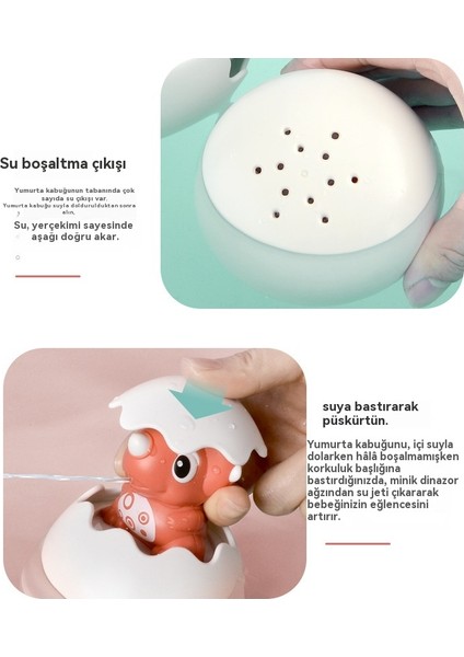 Yeni Bebek Banyo Banyo Oyuncak Duş Çocuk Banyo Su Penguen Dinozor Yüzen Sprey Yumurta (Yurt Dışından) fırsatları