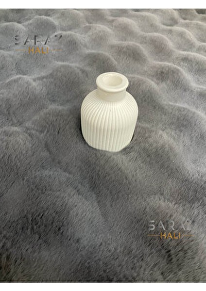 Bubble Antrasit Yumuşacık Tavşan Tüyü Modern Halı Yıkanabilir Polyester Malzeme