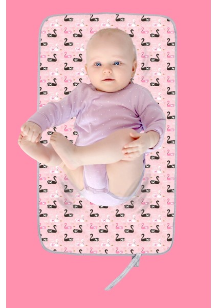 Anne Bebek Bakım Örtüsü Alez Yenidoğan Alt Açma Değiştirme Kugu Organizer Pedi Minderi Çift Taraflı