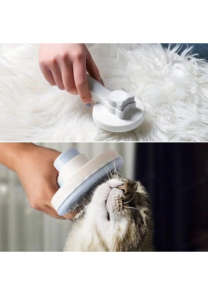 Basmalı Kedi Köpek Tüy Toparlayıcı Masaj Etkili Pet Fırçası (4887) fırsatları