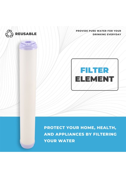 20 Inç Ultrafiltrasyon Uf Membran Filtre Elemanları Düz Ağız Evrensel Su Temizleyici Filtre Elemanları (Yurt Dışından) fırsatları