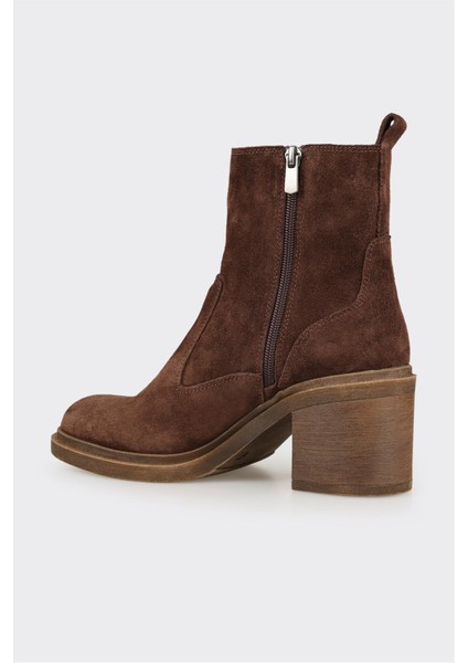 Kahve Deri Kadın Günlük Bot modelleri