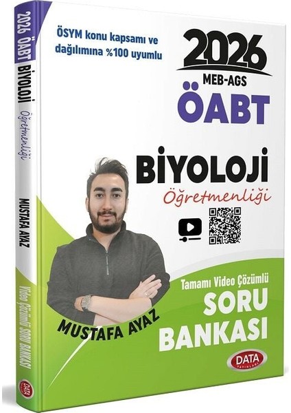 Data 2026 Öabt Meb-Ags Biyoloji Öğretmenliği Soru Bankası Çözümlü - Mustafa Ayaz Data Yayınları