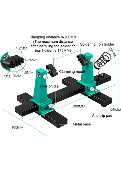 Prolink PJ-037 Pcb Kart Bord Tutucu Havya Standlı Ayarlanabilir Ana Kart Bord Devre Tutucu