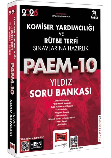 Yargı 2026 Komiser Yardımcılığı ve Rütbe Terfi Paem-10 Yıldız Soru Bankası Çözümlü Yargı Yayınları