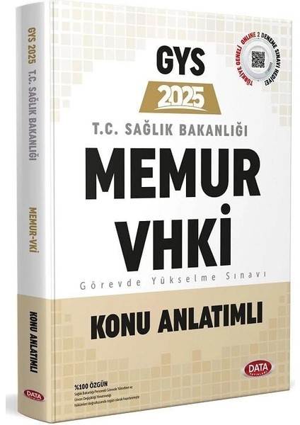 Data 2025 Gys Sağlık Bakanlığı Memur, Vhki Konu Anlatımlı Görevde Yükselme Data Yayınları
