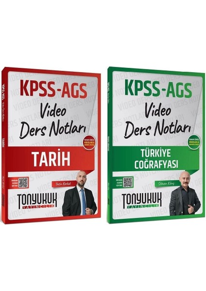 Tonyukuk 2026 Kpss Meb-Ags Tarih + Türkiye Coğrafyası Video Ders Notları 2 Li Set - Yasin Korkut, Selman Kılınç Tonyukuk Yayıncılık