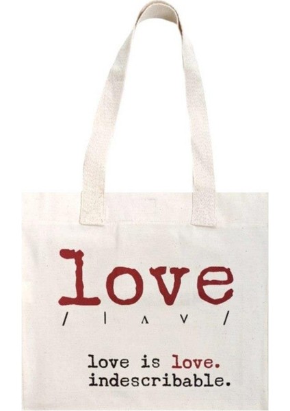 Maxi Cotton Tote Bag Love WK05