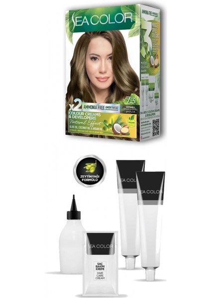 2X2 Tüp Krem Saç Boyası Seti Fındık Kabuğu No:7.3 fiyatları