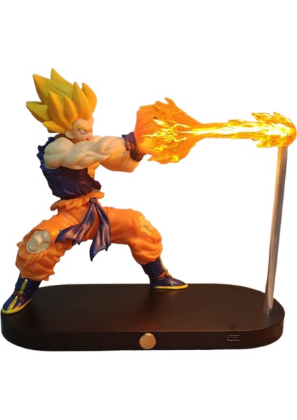 Dragon Ball Kamehameha Goku Işıklı Şok Dalgası Askılı Gece Lambası (Yurt Dışından)