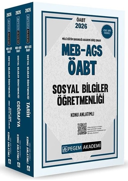 Pegem 2026 Öabt Meb-Ags Sosyal Bilgiler Öğretmenliği Konu Anlatımlı Modüler Set Pegem Akademi Yayınları