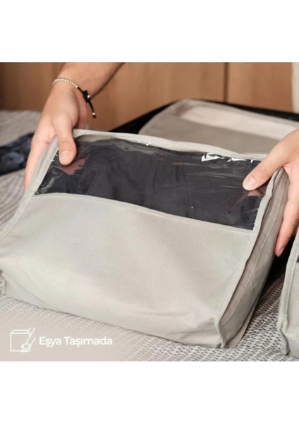 Ev Tekstil Valiz Düzenleyici Bavul Içi Organizer - 4'lü Set