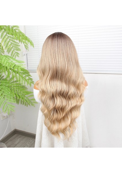 Rus Kumralı Platin ve Balköpüğü Ombreli Işıltılı Dalgalı Tül Peruk indirimleri